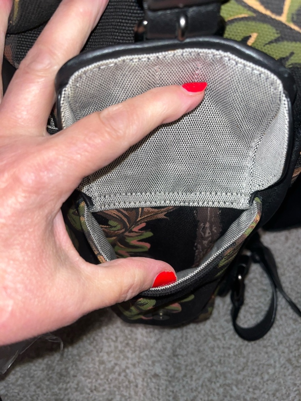 Coach 1941 Scout Backpack Oak Leaf Print On Cavas With Leather Detail - Picture 11 of 16